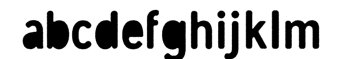 Gunnar Cutout-Rough Regular Font LOWERCASE