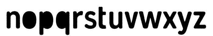 Gunnar Cutout-Rough Regular Font LOWERCASE