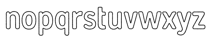 Gunnar-Outline-Rough Font LOWERCASE