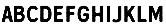 Gunnar Rough Regular Font UPPERCASE