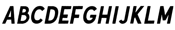 Gutenberg Clean Italic Font LOWERCASE