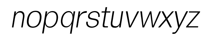 Hacim Light Italic Font LOWERCASE