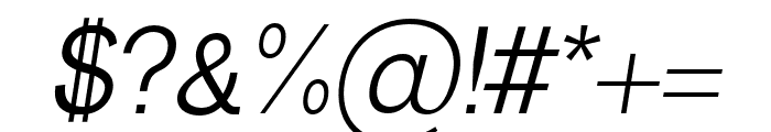 Hacim-MediumItalic Font OTHER CHARS