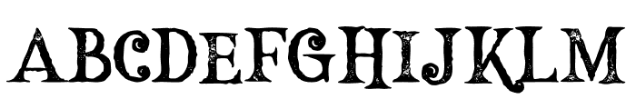 Hallowen Bold Grunge Font LOWERCASE