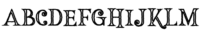 Hallowen Bold Inline Font LOWERCASE