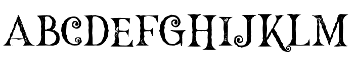 Hallowen Grunge Font LOWERCASE