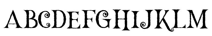 Hallowen Regular Font UPPERCASE