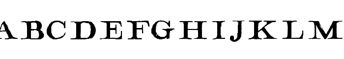 Hamilton Serif Painted Font UPPERCASE