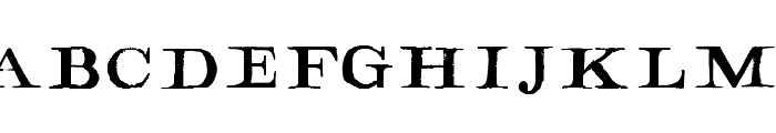 Hamilton Serif Painted Font LOWERCASE