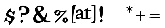Hamilton Serif SVG Regular Font OTHER CHARS