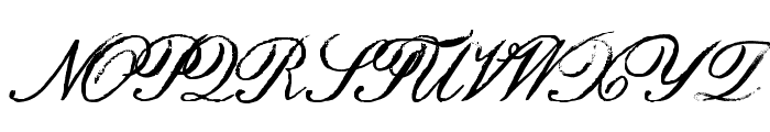 HamiltonScriptPainted Font UPPERCASE