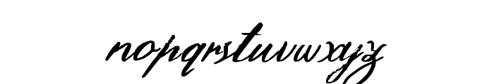 HamiltonScriptPainted Font LOWERCASE