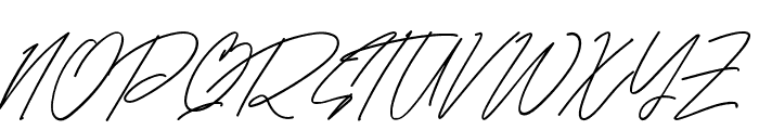 Harris Signature Font UPPERCASE