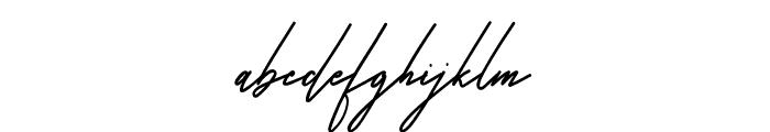 Harris Signature Font LOWERCASE