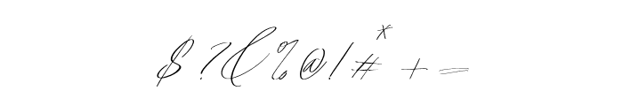 Hegomoni Signature Font OTHER CHARS