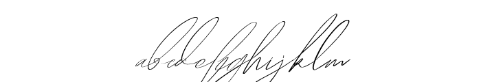 Hegomoni Signature Font LOWERCASE