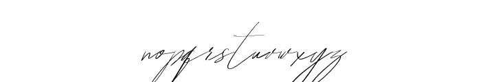 Hegomoni Signature Font LOWERCASE