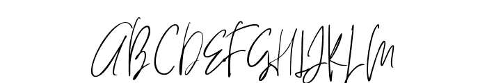 Hey Fonallia Handwritting Font UPPERCASE
