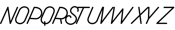 Hipster Sans Light Italic Font LOWERCASE