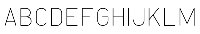 Hipster Sans Thin Font LOWERCASE