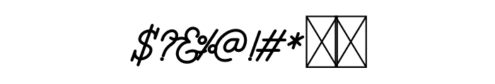 Hipster Script Bold Font OTHER CHARS