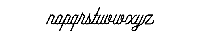 Hipster Script Bold Font LOWERCASE