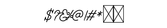 Hipster Script Semibold Font OTHER CHARS