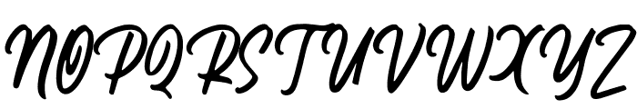 Histeria Script Font UPPERCASE