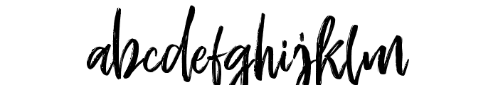 HitoshiBrush Font LOWERCASE