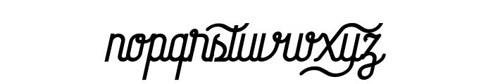 HolidayRegularGlyphs Font LOWERCASE