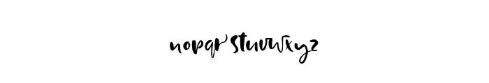 HollyJollyRegular Font LOWERCASE