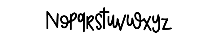 Hottuf Font LOWERCASE