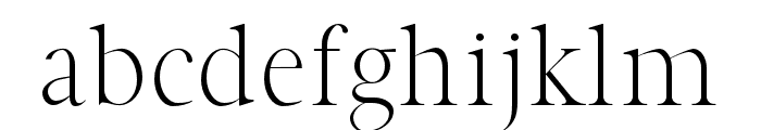 Hughe-Light Font LOWERCASE