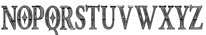 Hunter Heart Flat Strip Font LOWERCASE