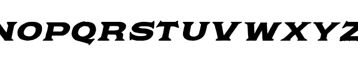 Hurscol-Slanted Font UPPERCASE