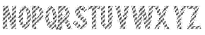 Hypebeast Shadow Strip Font UPPERCASE