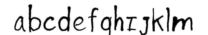 Inkhead Font LOWERCASE