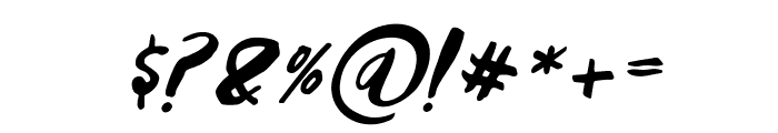 Islander Italic Font OTHER CHARS