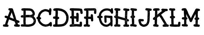Jackham - Rough Regular Font UPPERCASE