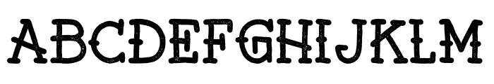 Jackham-Rough Font LOWERCASE