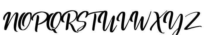 Janjira Script Font UPPERCASE