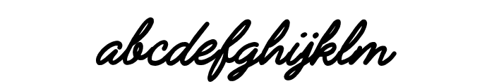 JimmyScript-Bold Font LOWERCASE