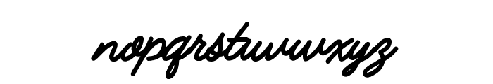 JimmyScript-Bold Font LOWERCASE