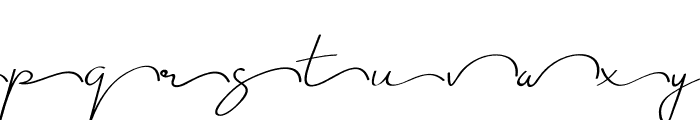 Just Signature Alternate Font LOWERCASE