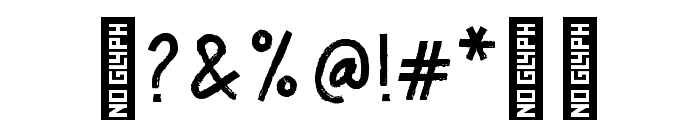 Kesane-Regular Font OTHER CHARS
