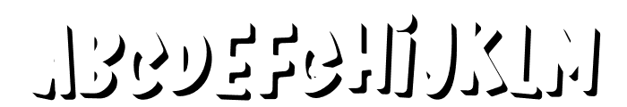 Kids Zone Shadow Font UPPERCASE