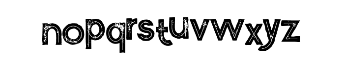 Kiko Inline Grunge Font LOWERCASE