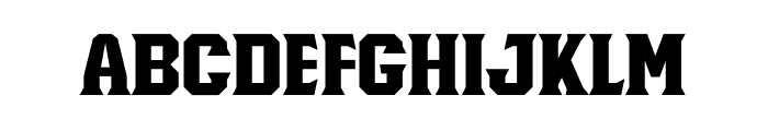 Knucklehead Serif Black Font LOWERCASE
