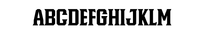 Knucklehead Serif Bold Font LOWERCASE