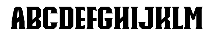 Knucklehead Serif Ultra Black Font UPPERCASE